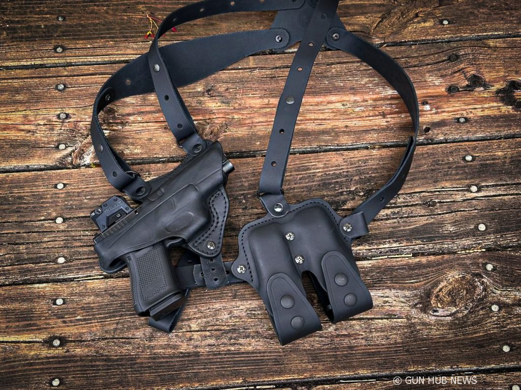 Shoulder holster. 